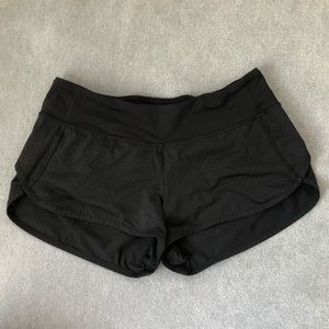 Perforated Black Lulu 2.5” Speed Short